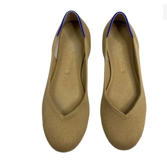 Rothy’s  The Flat in Driftwood Round Toe Ballet Flats—Barely Worn—EUC—Size 8 - Picture 1 of 7